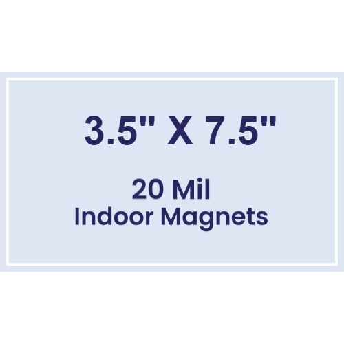 Magnet - 3.5x7.5 Square Corners - 20 mil