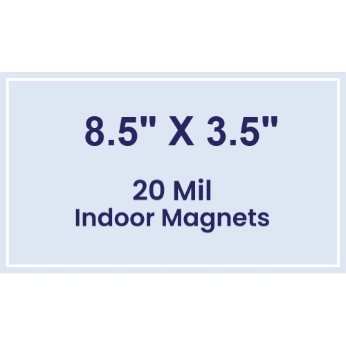Magnet - 8.5x3.5 Square Corners - 20 mil