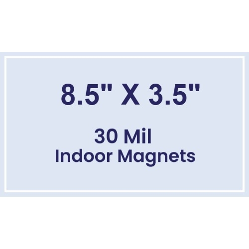 Magnet - 8.5x3.5 Square Corners - 30 Mil