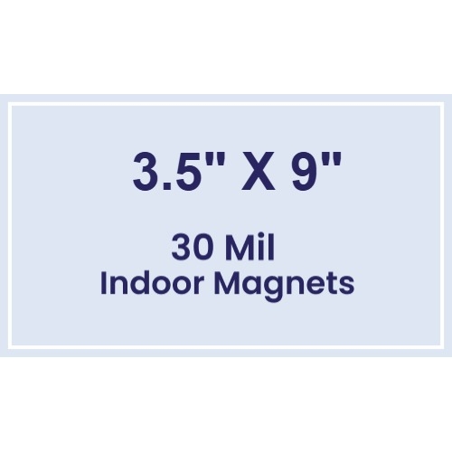 Magnet - 3.5x9 Square Corners - 30 Mil