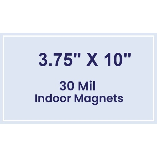 Magnet - 3.75x10 Square Corners - 30 Mil