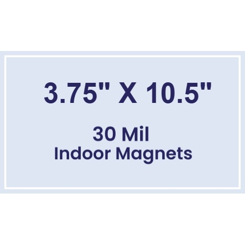 Magnet - 3.75x10.5 Square Corners - 30 Mil