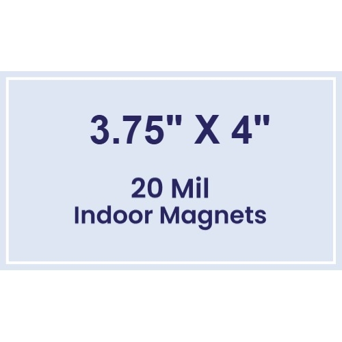 Magnet - 3.75x4 Square Corners - 20 Mil