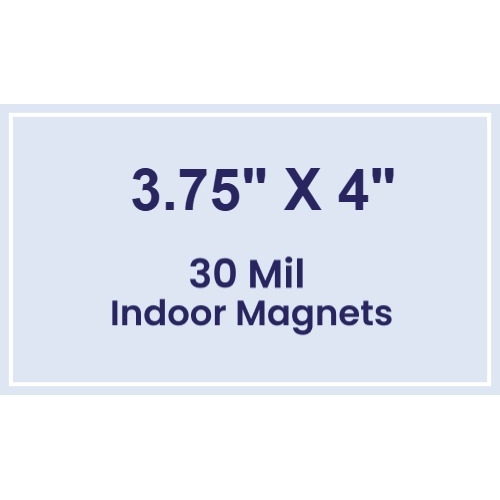 Magnet - 3.75x4 Square Corners - 30 Mil