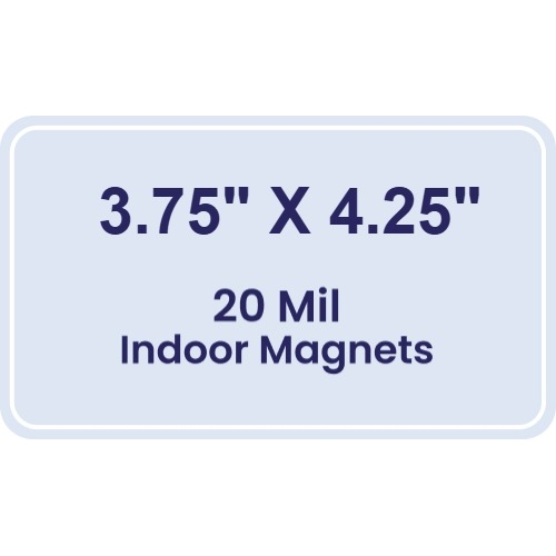 Magnet - 3.75x4.25 Round Corners - 20 Mil