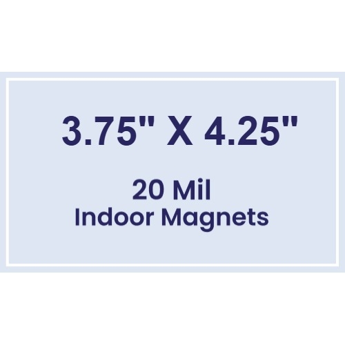 Magnet - 3.75x4.25 Square Corners - 20 Mil