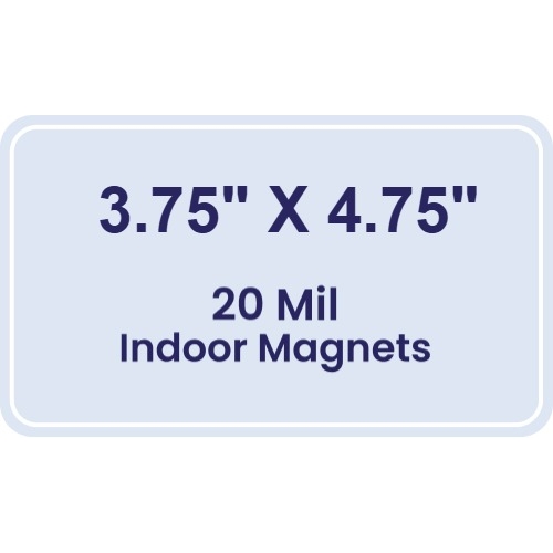 Magnet - 3.75x4.75 Round Corners - 20 Mil