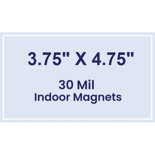 Magnet - 3.75x4.75 Square Corner - 30 Mil