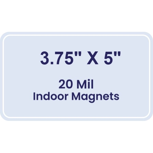 Magnet - 3.75x5 Round Corners - 20 Mil