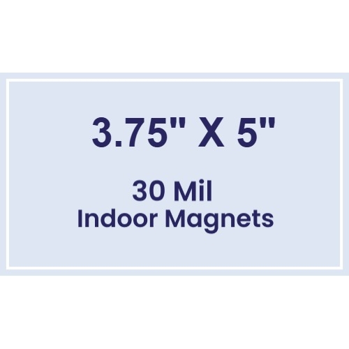 Magnet - 3.75x5 Square Corners - 30 Mil
