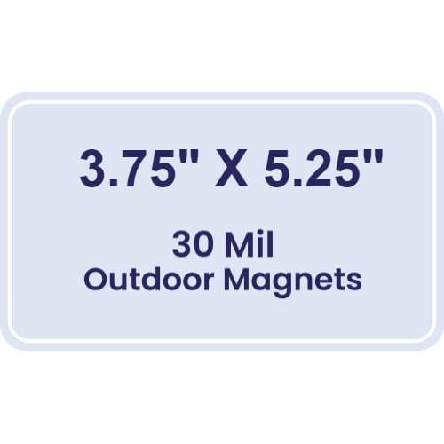 Magnet - 3.75x5.25 Round Corners - 30 Mil - Outdoor Safe