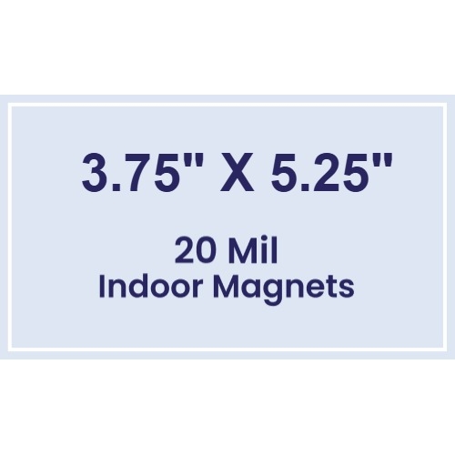 Magnet - 3.75x5.25 Square Corners - 20 mil