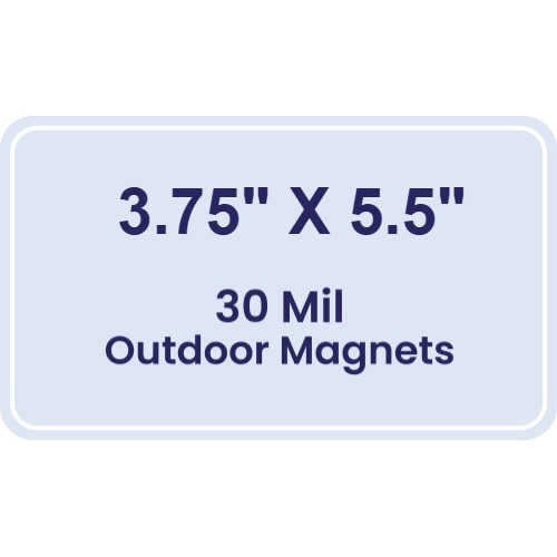Magnet - 3.75x5.5 Round Corners - 30 Mil - Outdoor Safe