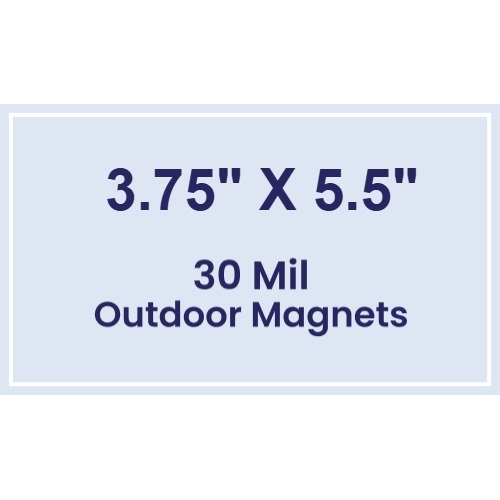 Magnet - 3.75x5.5 Square Corners - 30 Mil - Outdoor Safe