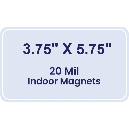 Magnet - 3.75x5.75 Round Corners - 20 mil