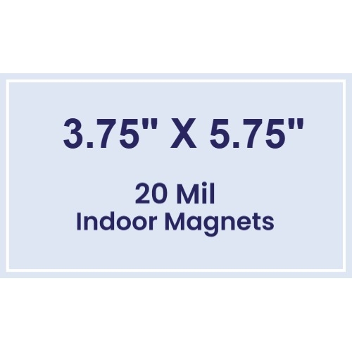 Magnet - 3.75x5.75 Square Corners - 20 Mil
