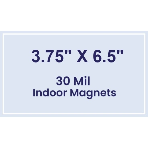 Magnet - 3.75x6.5 Square Corners - 30 Mil