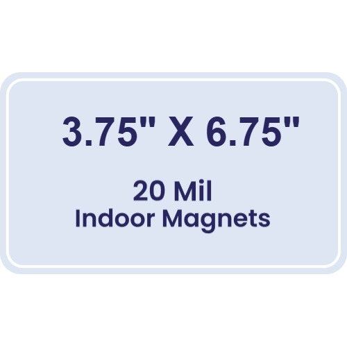 Magnet - 3.75x6.75 Round Corners - 20 mil