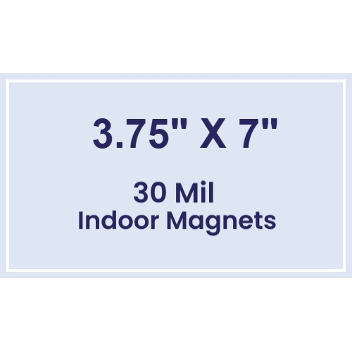 Magnet - 3.75x7 Square Corners - 30 Mil