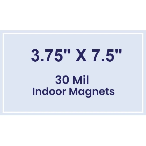 Magnet - 3.75x7.5 Square Corners - 30 Mil