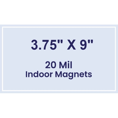 Magnet - 3.75x9 Square Corners - 20 mil