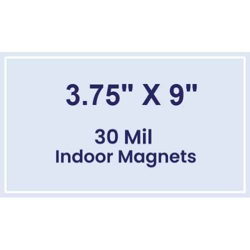 Magnet - 3.75x9 Square Corners - 30 Mil