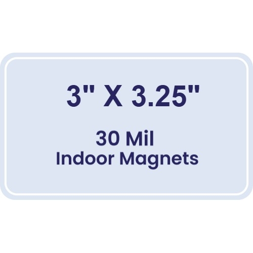 Magnet - 3x3.25 Round Corners - 30 Mil