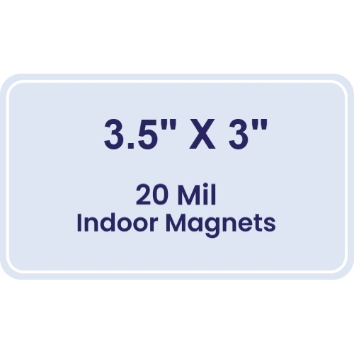 Magnet - 3.5x3 Round Corners - 20 Mil