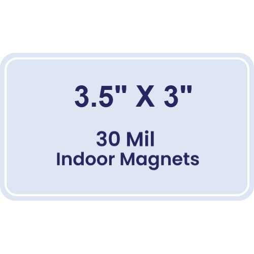 Magnet - 3.5x3 Round Corners - 30 Mil