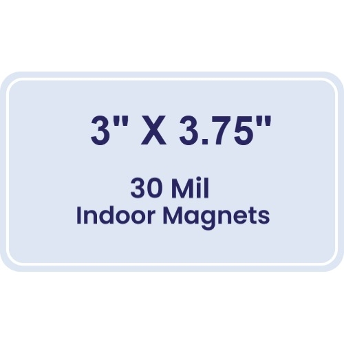 Magnet - 3x3.75 Round Corners - 30 Mil
