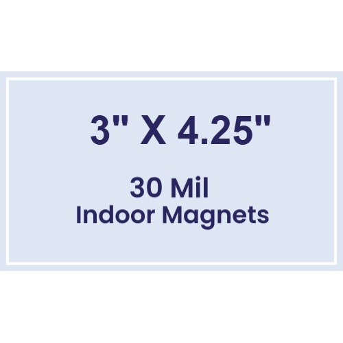 Magnet - 3x4.25 Square Corners - 30 Mil