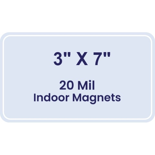 Magnet - 3x7 Round Corners - 20 Mil