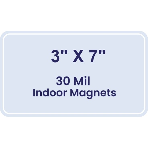 Magnet - 3x7 Round Corners - 30 Mil
