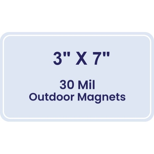 Magnet - 3x7 Round Corners - 30 Mil - Outdoor Safe