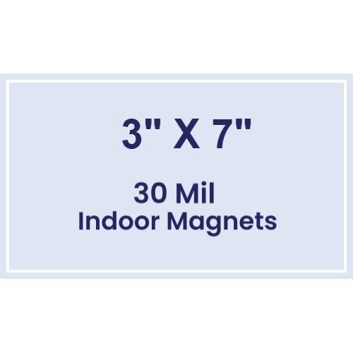 Magnet - 3x7 Square Corners - 30 Mil