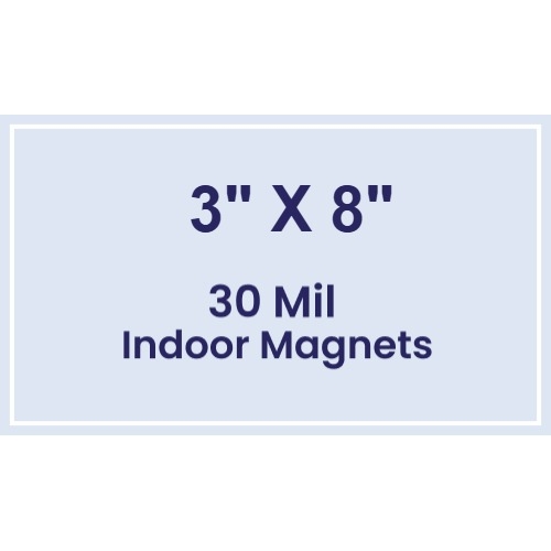 Magnet - 3x8 Square Corners - 30 Mil