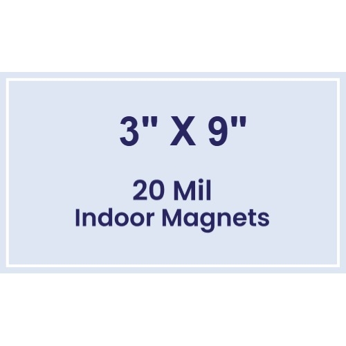 Magnet - 3x9 Square Corners - 20 mil