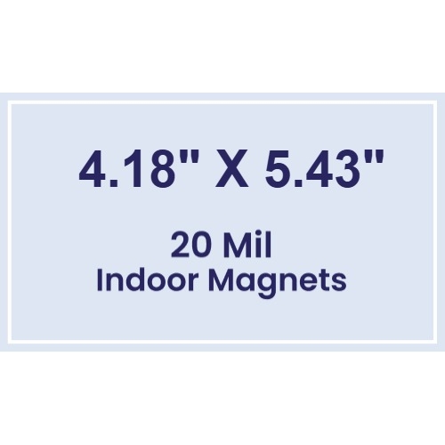Magnet - 4.18x5.43 Square Corners - 20 mil