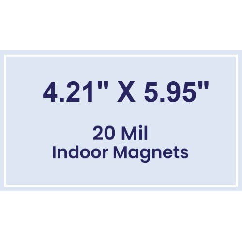Magnet - 4.21x5.95 Square Corners - 20 Mil