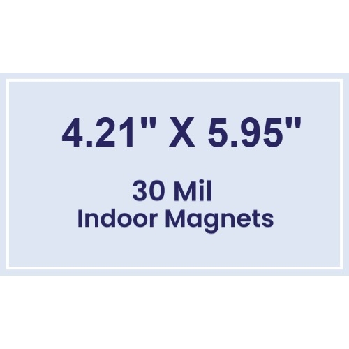 Magnet - 4.21x5.95 Square Corners - 30 Mil