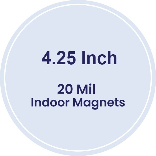 Magnet - 4.25 Inch Diameter Circle - 20 Mil