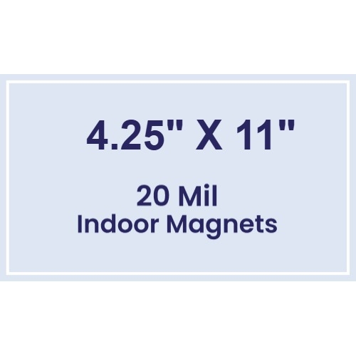 Magnet - 4.25x11 Square Corners - 20 mil