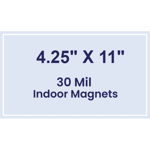 Magnet - 4.25x11 Square Corners - 30 Mil