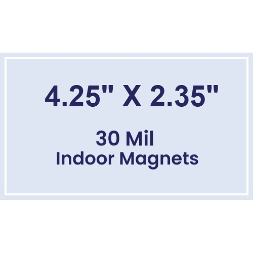 Magnet - 4.25x2.35 Square Corners - 30 Mil