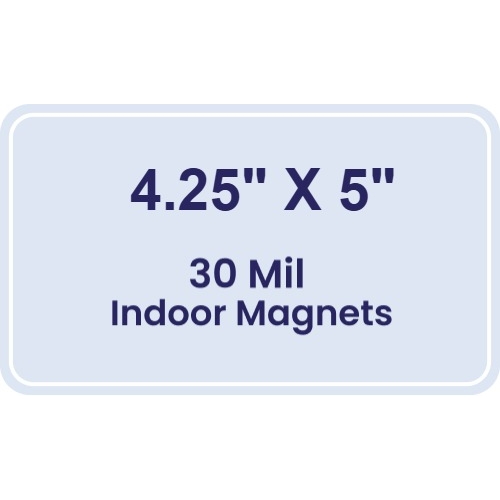 Magnet - 4.25x5 Round Corners - 30 Mil