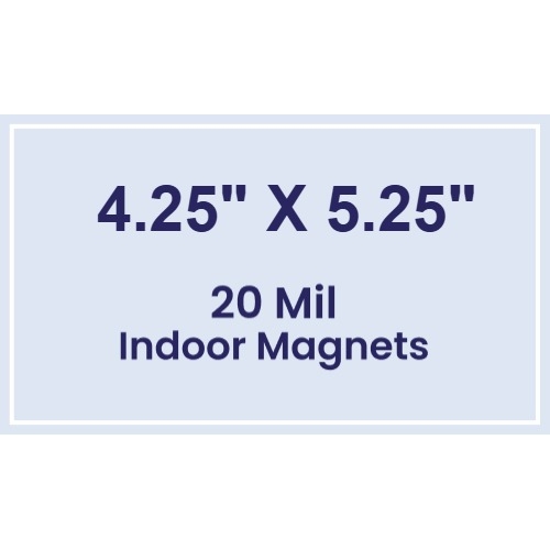 Magnet - 4.25x5.25 Square Corners - 20 Mil