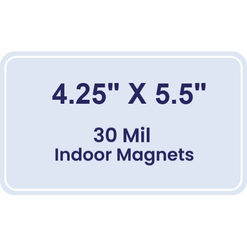 Magnet - 4.25x5.5 Round Corners - 30 Mil
