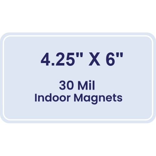Magnet - 4.25x6 Round Corners - 30 Mil