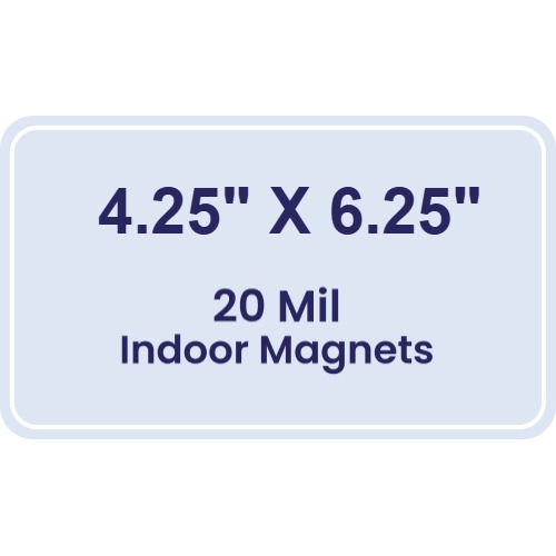 Magnet - 4.25x6.25 Round Corners - 20 mil