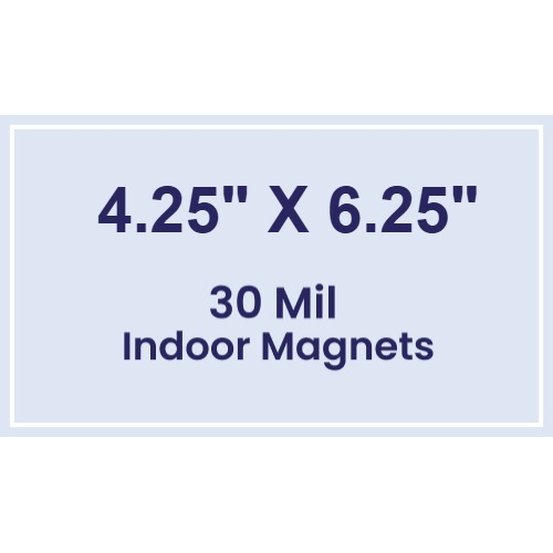 Magnet - 4.25x6.25 Square Corners - 30 Mil